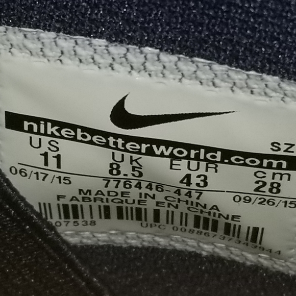 Sacai x Nikelab Dunk Lux "Varsity Maze Navy" aka Michigan - Picture 13 of 13